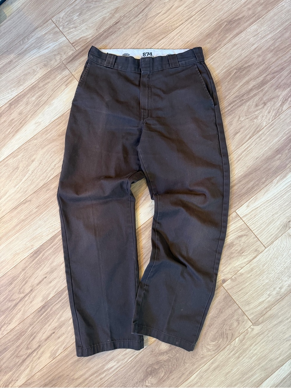 Dickies Brown Straight-Leg Chino Pants